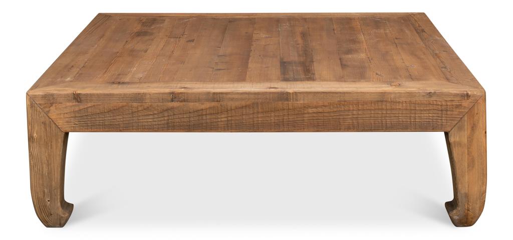Classic Chinese Tan Coffee Table - Ornate Home