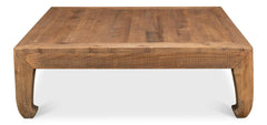 Classic Chinese Tan Coffee Table - Ornate Home