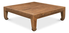 Classic Chinese Tan Coffee Table - Ornate Home