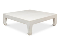 Classic Chinese White Coffee Table - Ornate Home