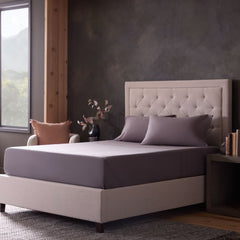 Classic Cotton Charcoal Split Head King Sheet Set - Ornate Home