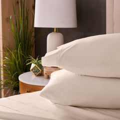 Classic Cotton Cream Queen Sheet Set - Ornate Home