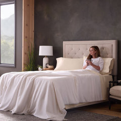 Classic Cotton Cream Twin Sheet Set - Ornate Home