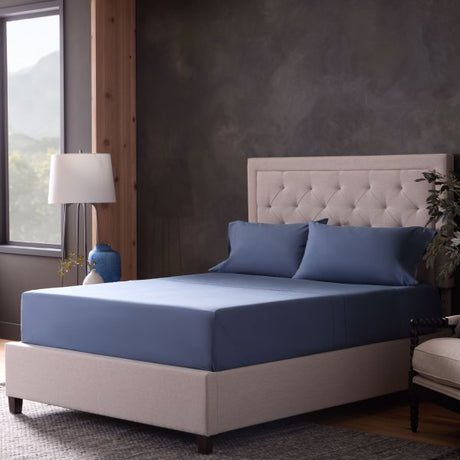 Classic Cotton Marine Cal King Sheet Set - Ornate Home