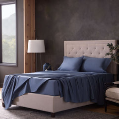 Classic Cotton Marine King Pillowcases - Ornate Home