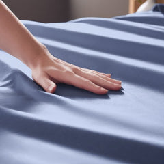 Classic Cotton Marine Twin Sheet Set - Ornate Home