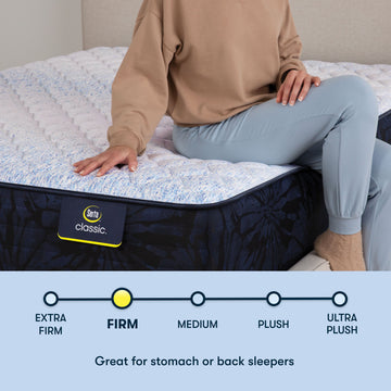 Classic Dorian 12.5" Off-White/Multicolor Innerspring Queen Firm Mattress - Ornate Home