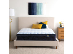 Classic Dorian 12.5" Off-White/Multicolor Innerspring Twin XL Plush Euro Top Mattress - Ornate Home
