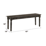 Claudia II Brown Bench - Ornate Home