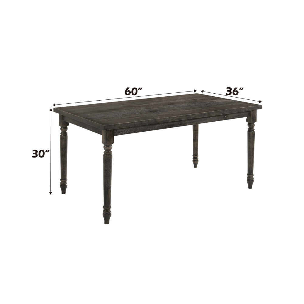 Claudia II Weathered Gray Dining Table - Ornate Home
