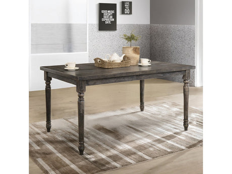 Claudia II Weathered Gray Dining Table - Ornate Home