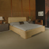 Claudia Natural Bed King - Ornate Home