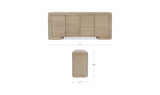 Claudia Natural Sideboard - Ornate Home