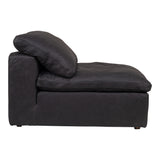 Clay Black Leather Slipper Chair - Ornate Home
