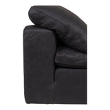 Clay Black Leather Slipper Chair - Ornate Home
