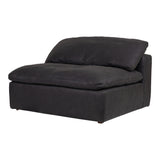 Clay Black Leather Slipper Chair - Ornate Home