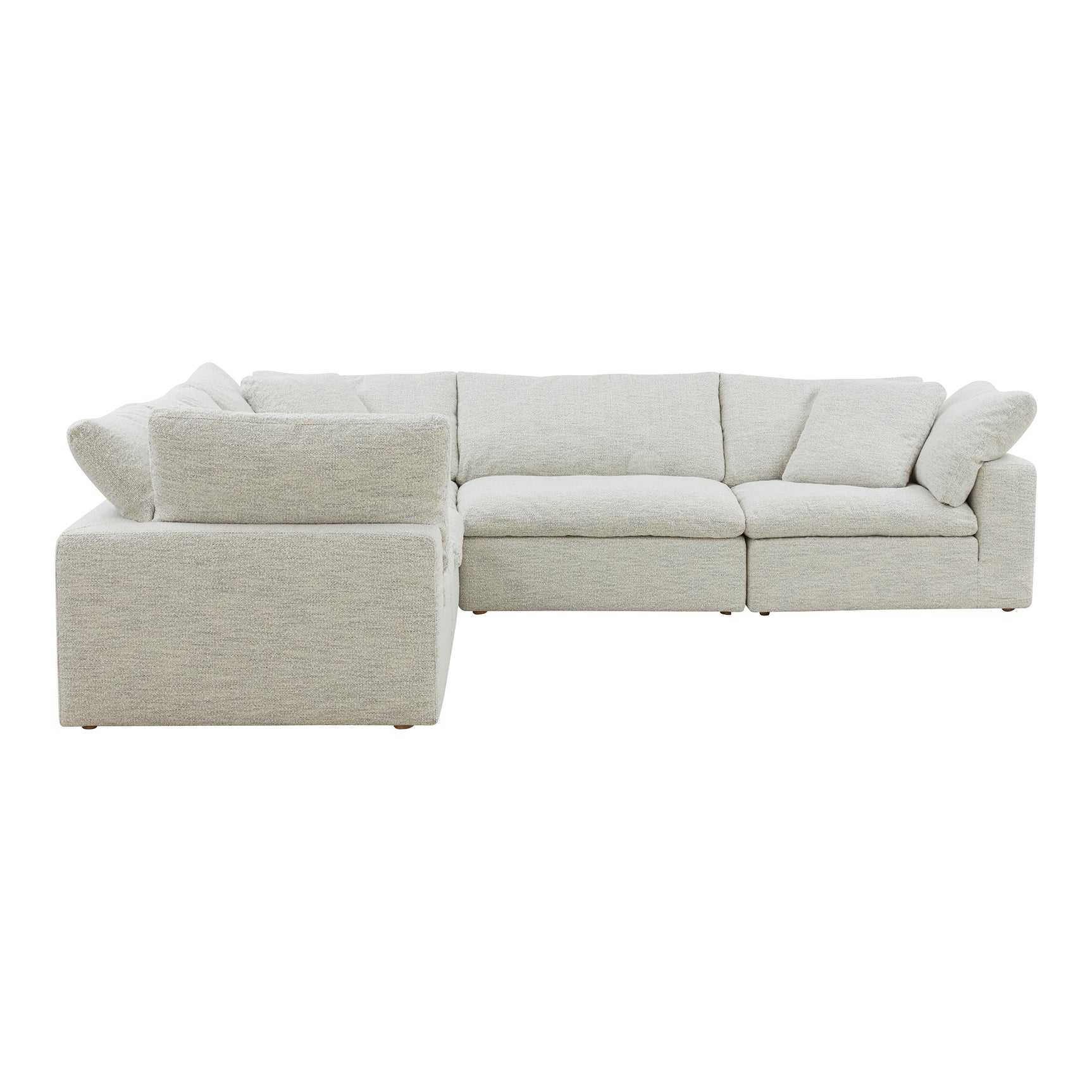 Clay Coastside Sand Classic L Shaped Modular Sectional - Ornate Home