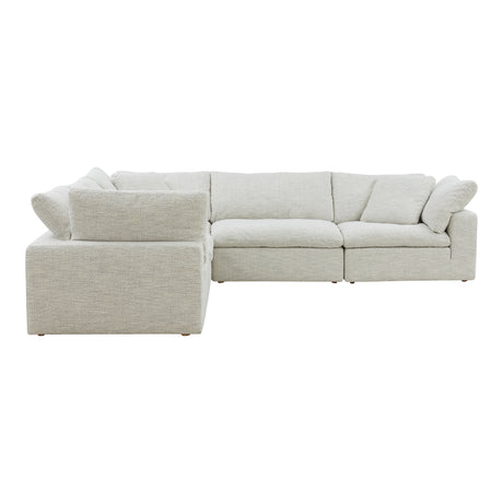 Clay Coastside Sand Classic L Shaped Modular Sectional - Ornate Home