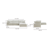 Clay Coastside Sand Lounge Modular Sectional - Ornate Home