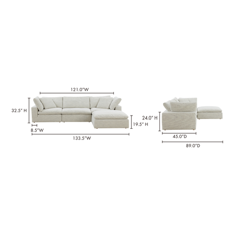 Clay Coastside Sand Lounge Modular Sectional - Ornate Home