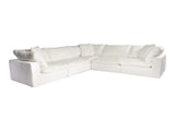 Clay Cream White Classic L Shaped Modular Sectional - Ornate Home