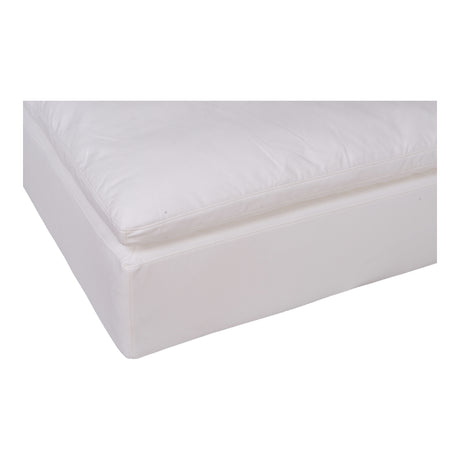 Clay Cream White Ottoman - Ornate Home