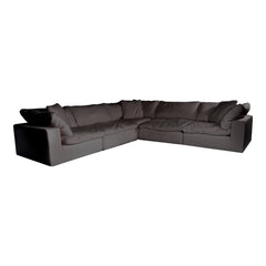 Clay Light Grey Classic L Shaped Modular Sectional - Ornate Home