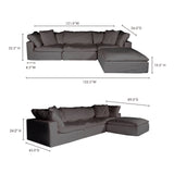 Clay Light Grey Lounge Modular Sectional - Ornate Home