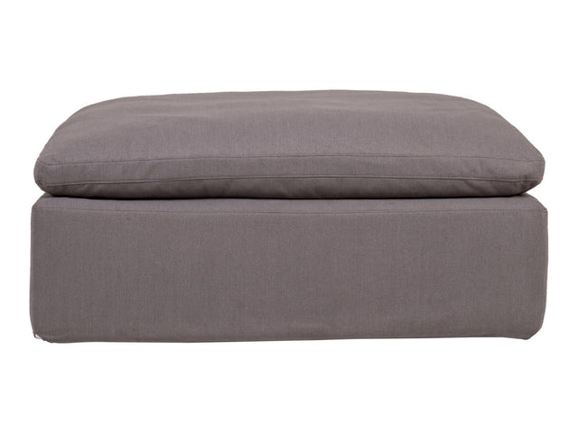 Clay Light Grey Ottoman - Ornate Home