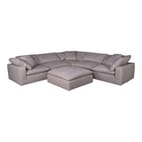 Clay Light Grey Ottoman - Ornate Home