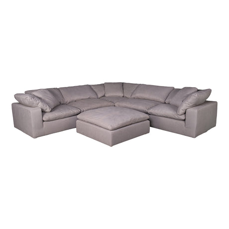 Clay Light Grey Ottoman - Ornate Home