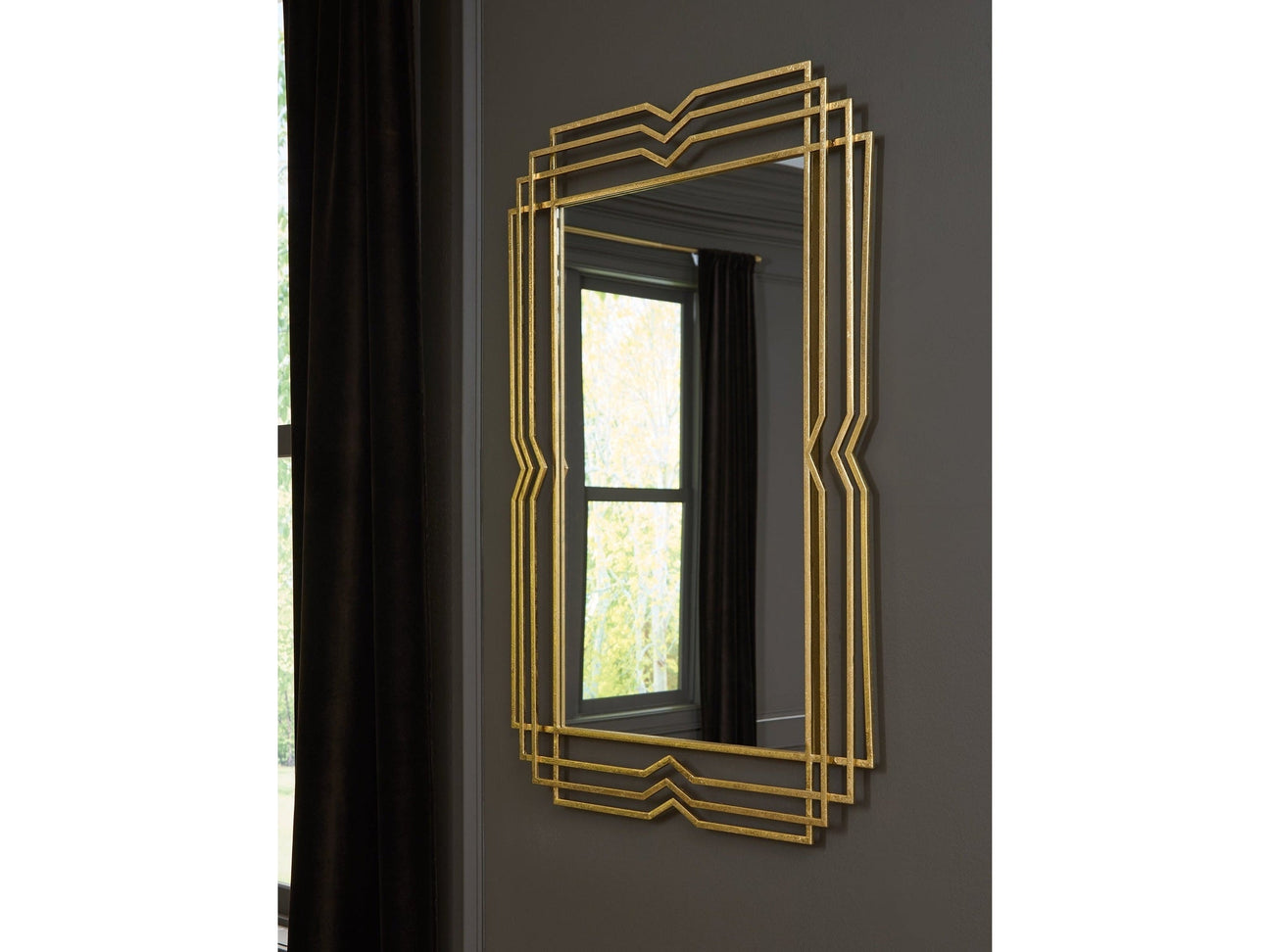 Claybrook Gold Finish Accent Mirror (Online Special Price) - Ornate Home