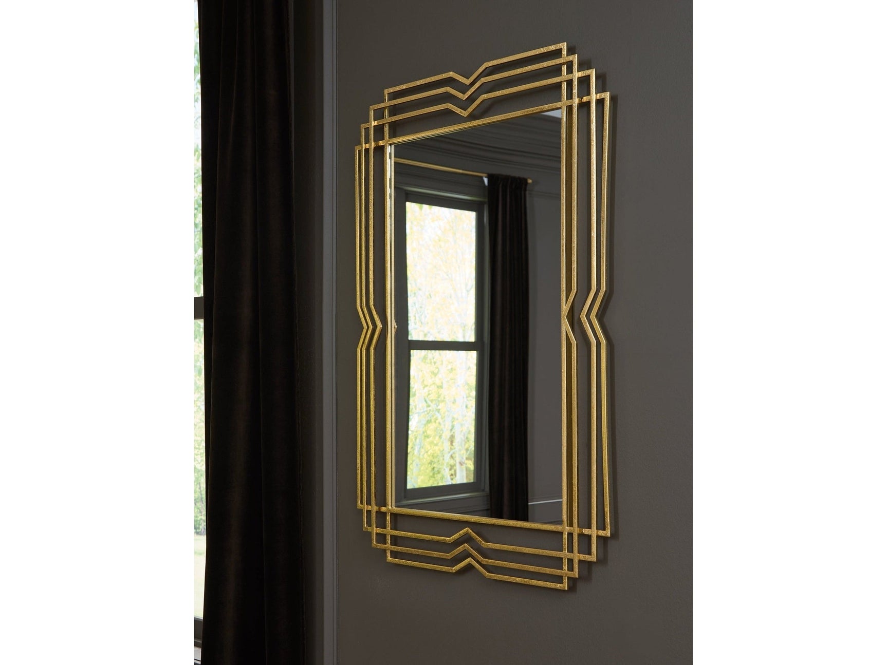 Claybrook Gold Finish Accent Mirror (Online Special Price) - Ornate Home