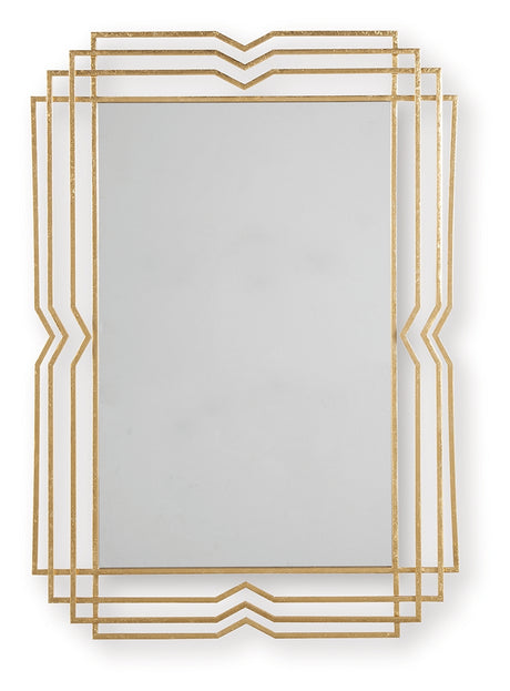 Claybrook Gold Finish Accent Mirror - Ornate Home