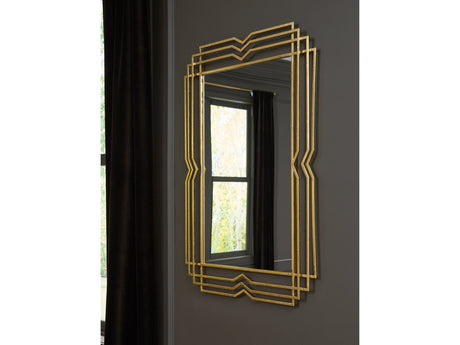 Claybrook Gold Finish Accent Mirror - Ornate Home