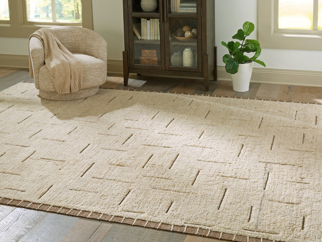 Clayman Beige/Brown Extra Large Rug (Online Special Price) - Ornate Home