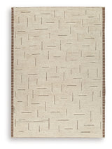 Clayman Beige/Brown Extra Large Rug - Ornate Home