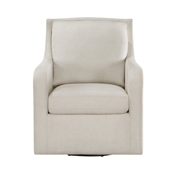 Claymont Beige Swivel Chair - Ornate Home