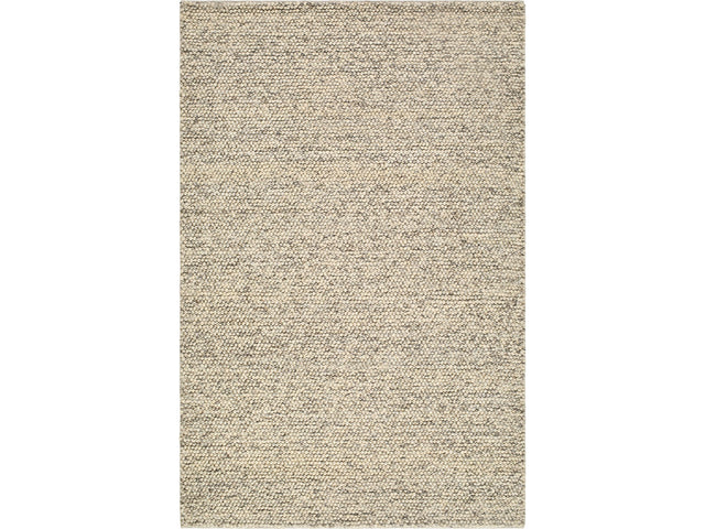 Clayne Beige & Charcoal Premium Wool Area Rug - Ornate Home