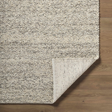 Clayne Beige & Charcoal Premium Wool Area Rug - Ornate Home