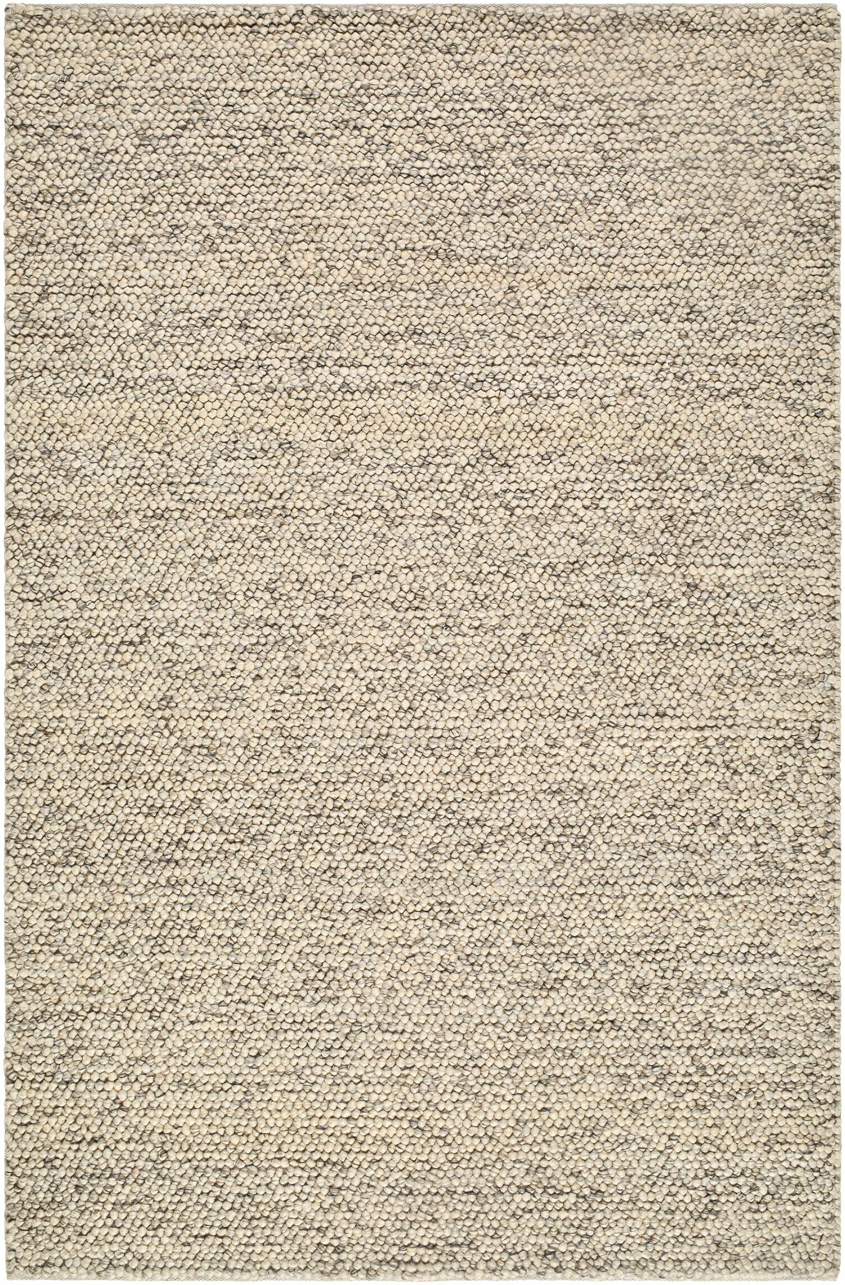 Clayne Beige & Charcoal Premium Wool Area Rug - Ornate Home