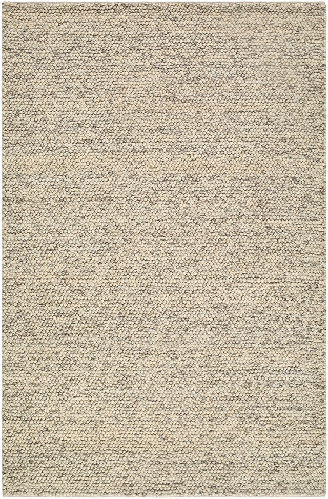 Clayne Beige & Charcoal Premium Wool Area Rug - Ornate Home