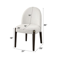 Clayten Beige & Espreeso Side Chair (Set of 2) - Ornate Home
