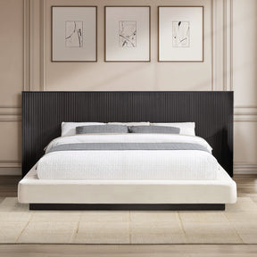 Clayten Beige/Espresso Queen Bed - Ornate Home