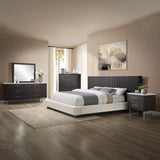 Clayten Beige/Espresso Queen Bed - Ornate Home