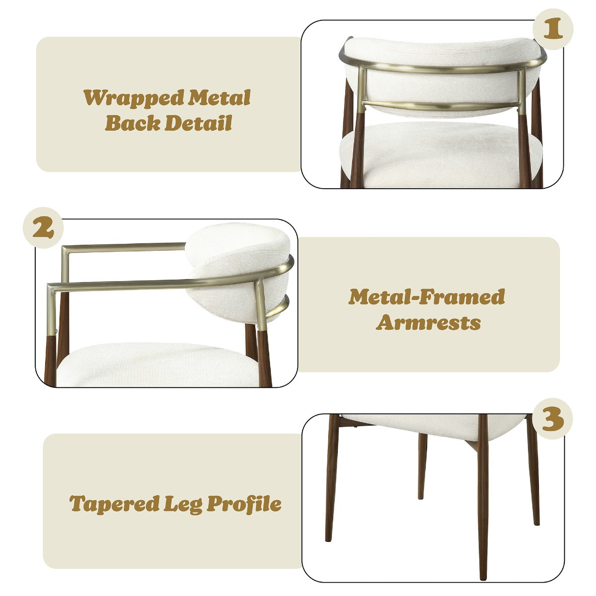 Clayten Brown Oak Arm Chair (Set of 2) - Ornate Home