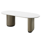 Clayten Engineering Top/Light Oak Dining Table - Ornate Home