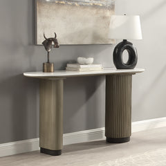 Clayten Engineering Top/Light Oak Sofa Table w/Engineering Top - Ornate Home