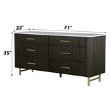 Clayten Espresso Dresser - Ornate Home