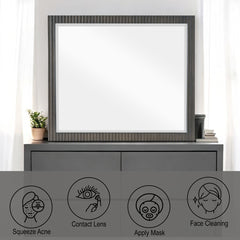 Clayten Espresso Mirror - Ornate Home